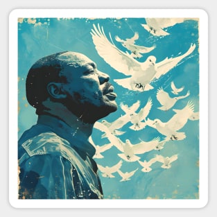 Inspire Unity: Festive Martin Luther King Day Art, Equality Designs, and Freedom Tributes! Magnet